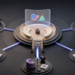 Remote meeting stations connect to one shared and controlled conversation space