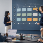 A cross-functional team arranging a content system around an audience journey